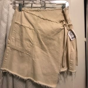 Urban Outfitters Off-white wrap skirt